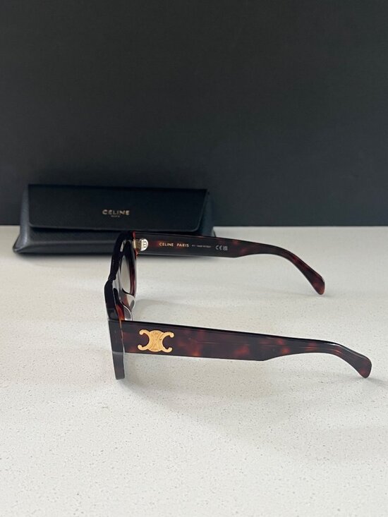 Celine Triomphe CL40330U Gradient brown havana Butterfly Sunglasses main image 9